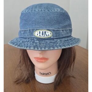 Vtg BUM equipment Denim Bucket Hat 90s Y2k‎ Unisex
